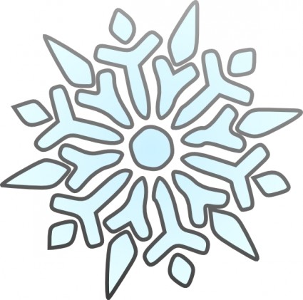 Erik Single Snowflake clip art Vector clip art - Free vector for ...
