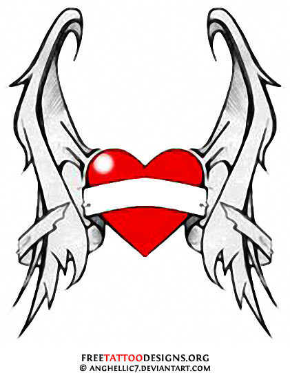 Hearts With Wings - Cliparts.co