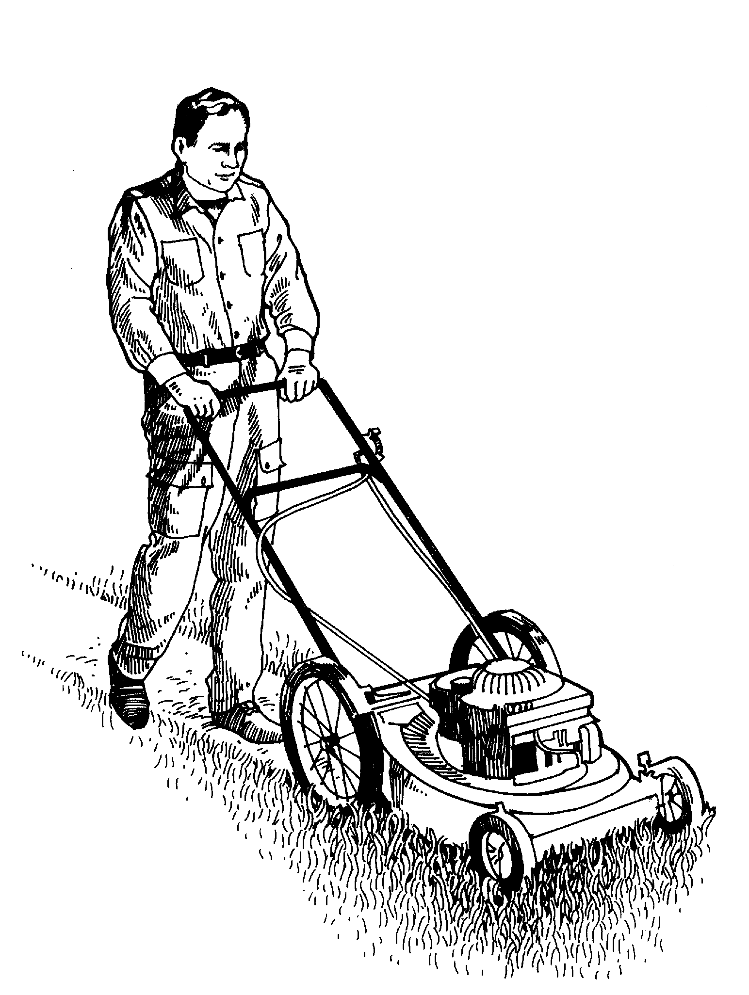 LAWN MOWER CUTTING GRASS CLIP ART « Lawn Mowers