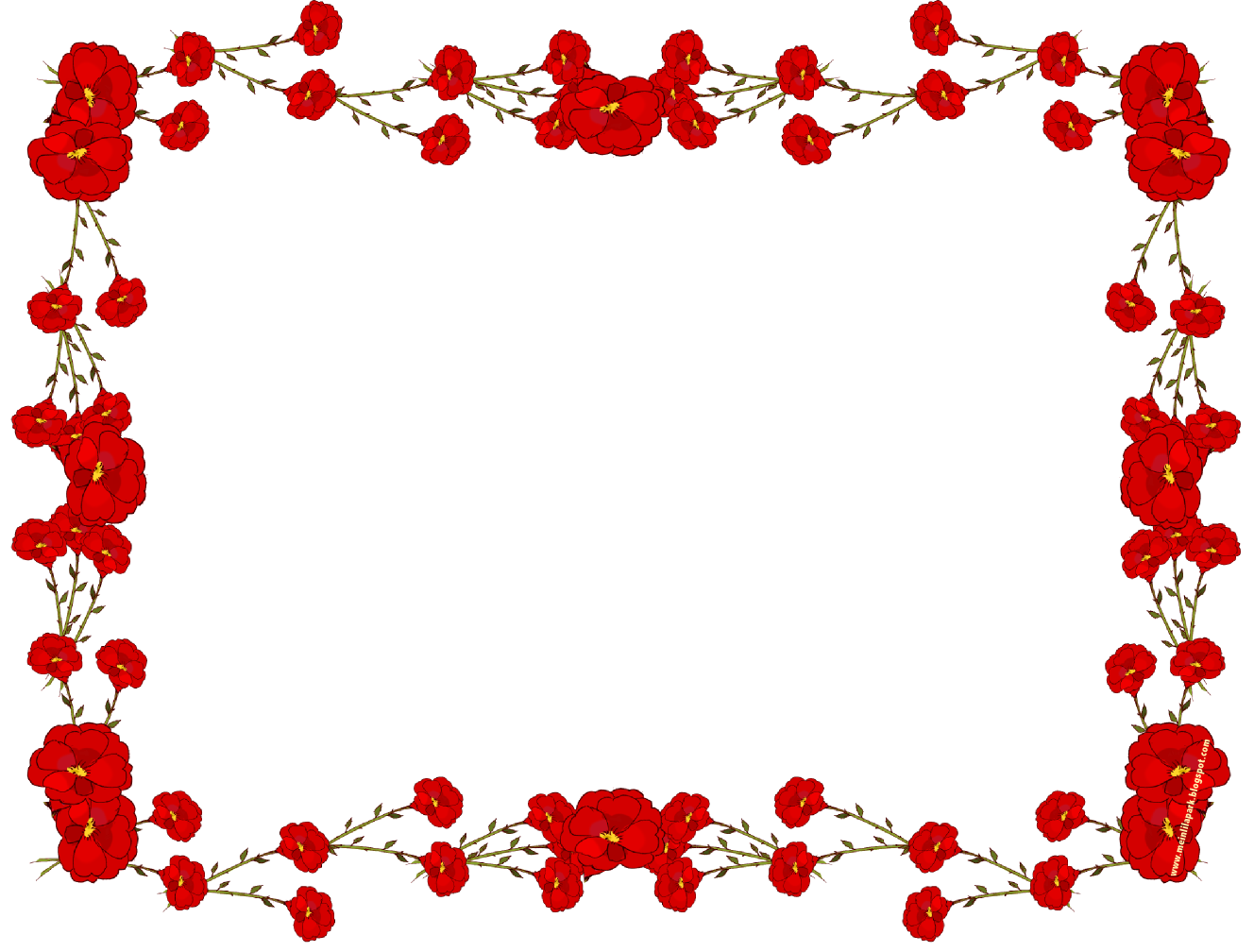 Flowers For > Rose Flower Design Border