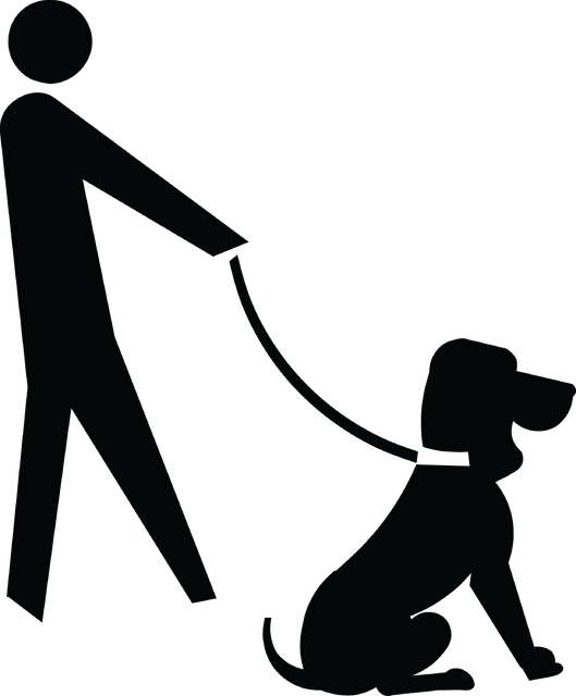 free clipart dog with leash - photo #7