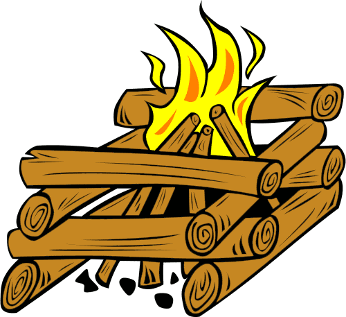 Log Cabin Fire Clip Art Download