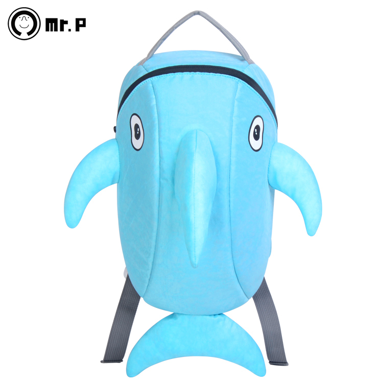 Free shipping Mr.P cute little dolphin bag / children's cartoon ...