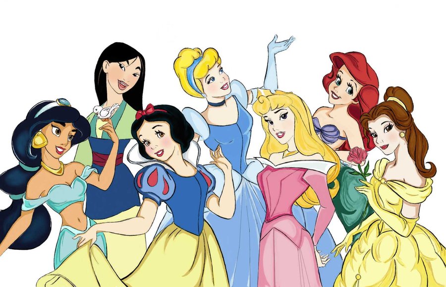 Disney Princesses Color by Sacchan93 on deviantART