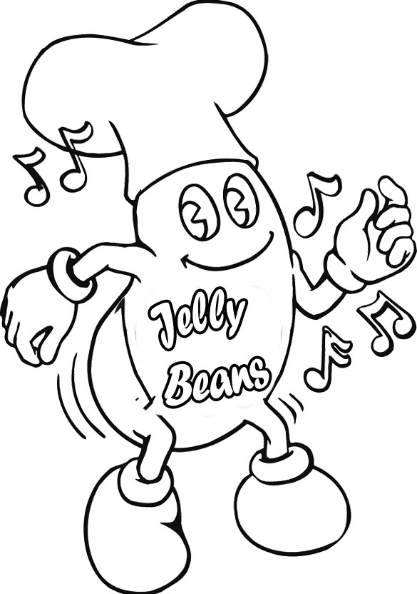 Printable Jelly Beans Sway Coloring For Kids - Food Coloring Pages ...