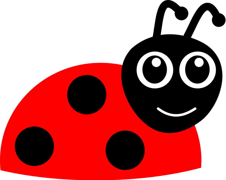 Cartoon Ladybug small clipart 300pixel size, free design ...