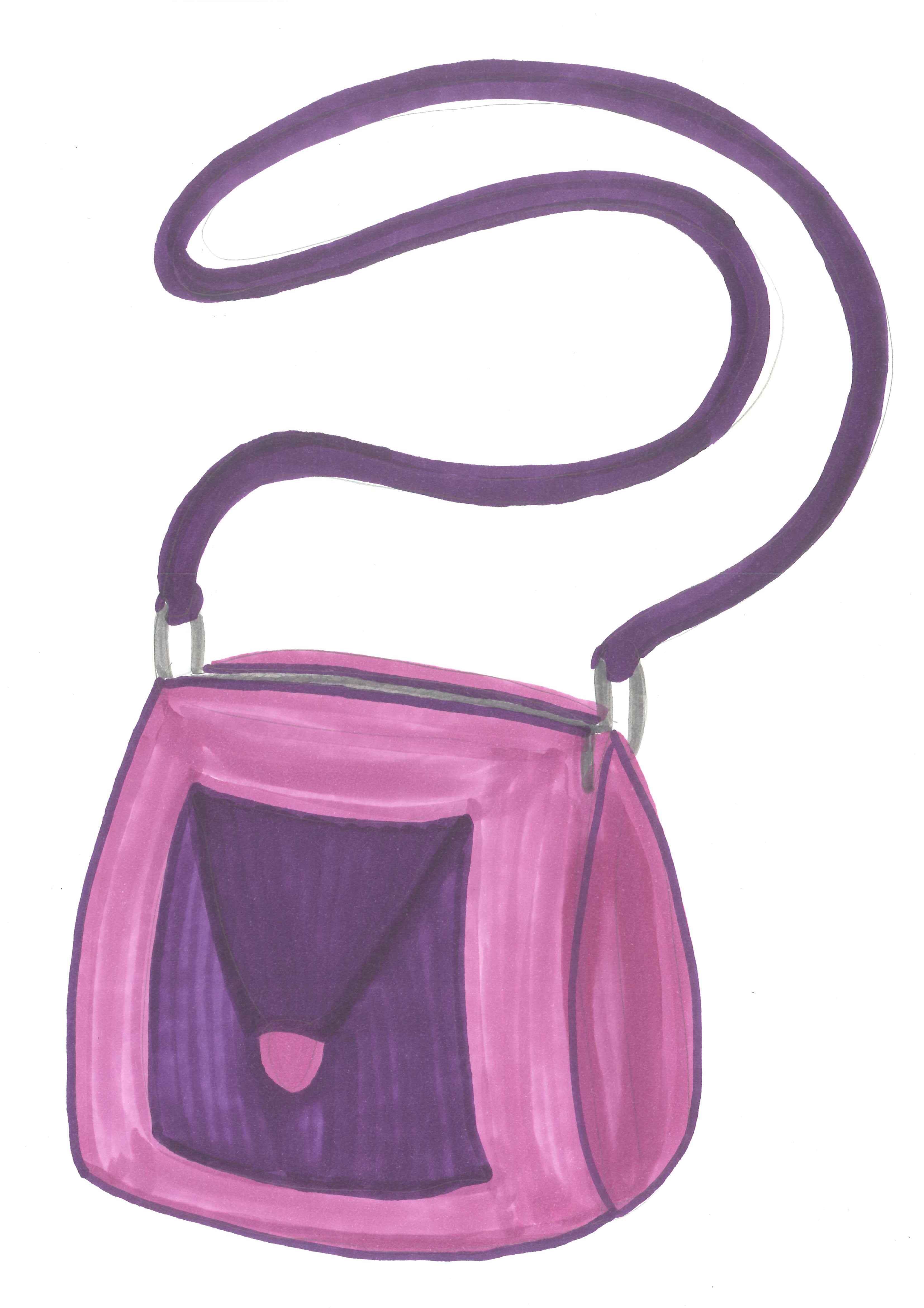 Trends For > Pink Change Purse Clipart