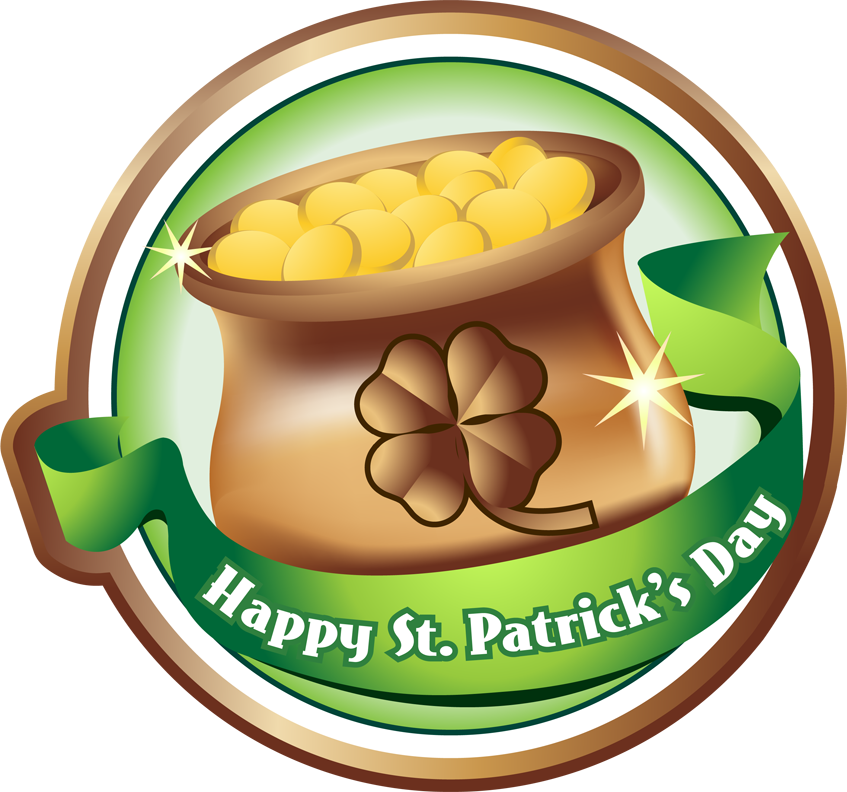 Free Clip-Art: Holiday Clip-Art » St. Patrick's Day » Pot of gold ...