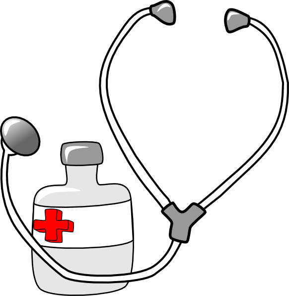 Metalmarious Medicine And A Stethoscope clip art - vector clip art ...
