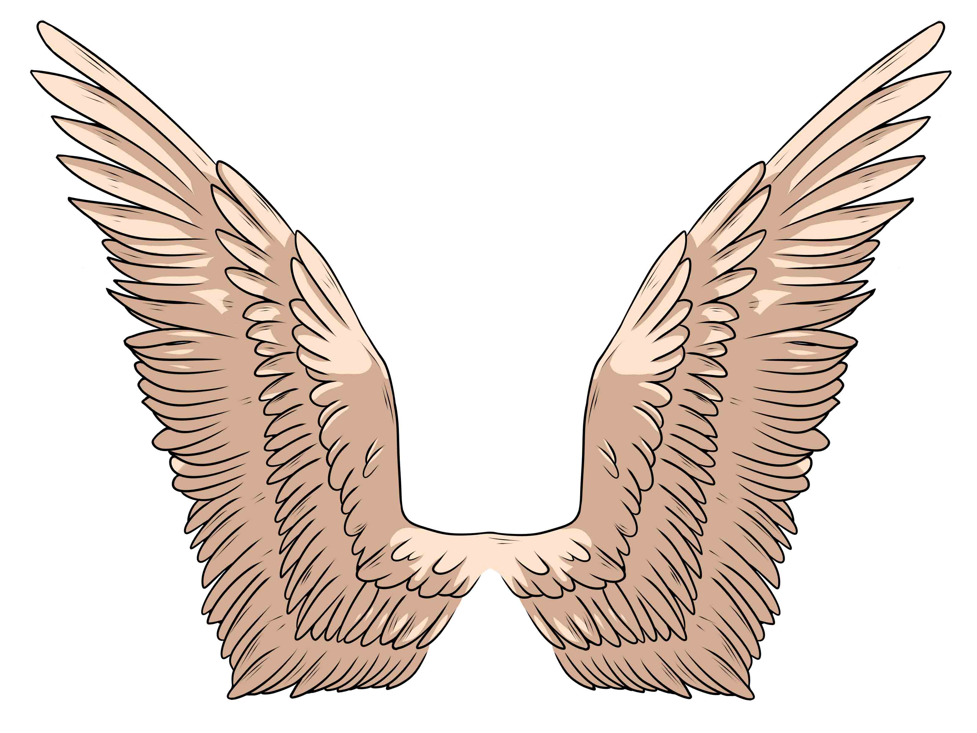 Simple Angel Wings Drawing Cliparts.co