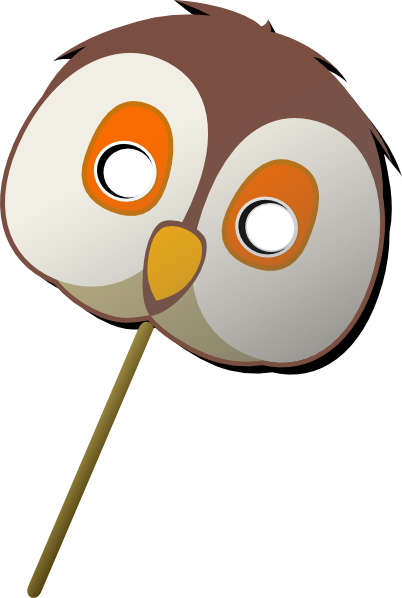 Owl Mask clip art - vector clip art online, royalty free & public ...