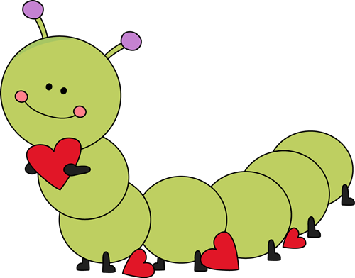 Cute Valentine's Day Caterpillar Clip Art - Cute Valentine's Day ...