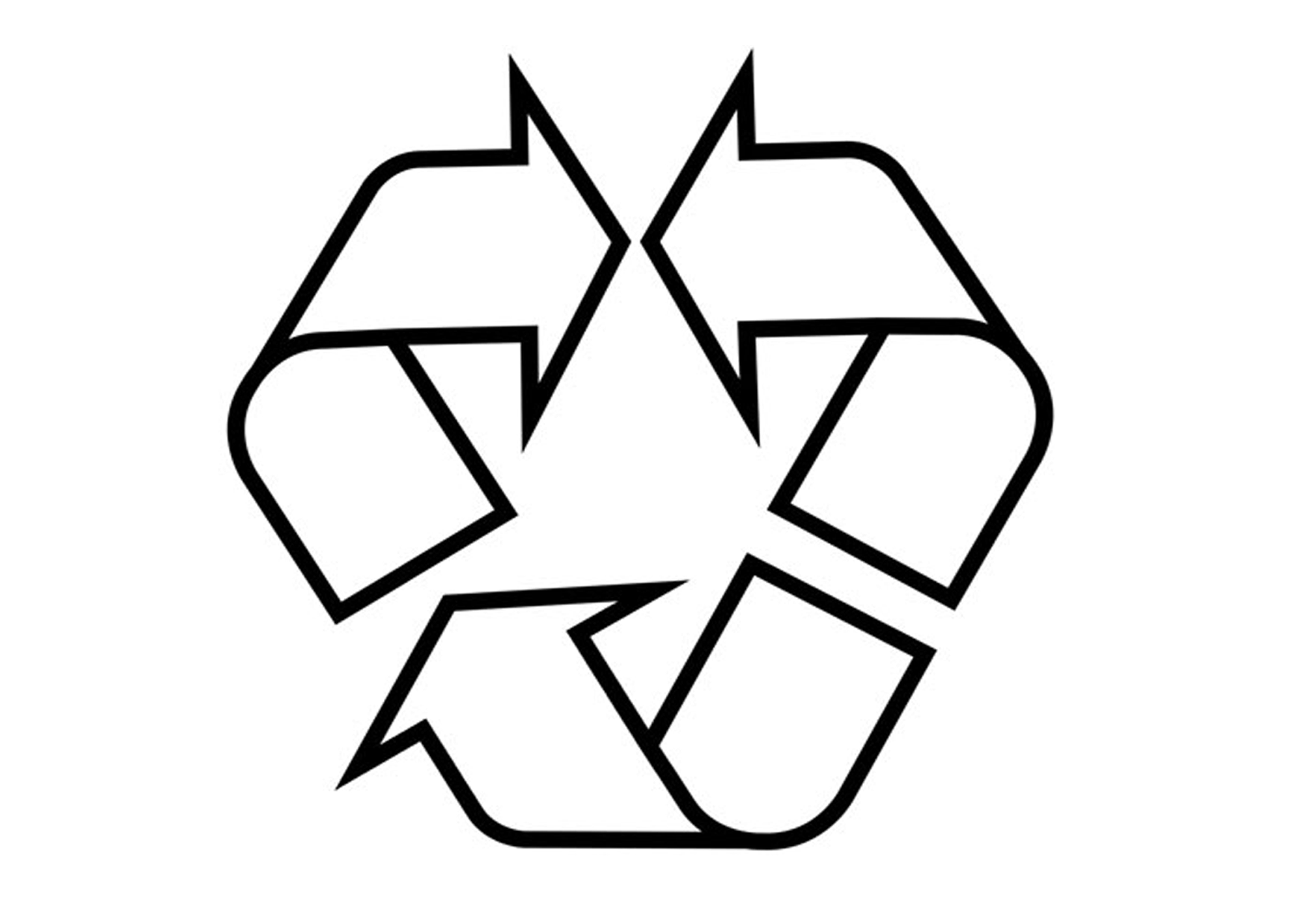 White Recycle Logo - ClipArt Best