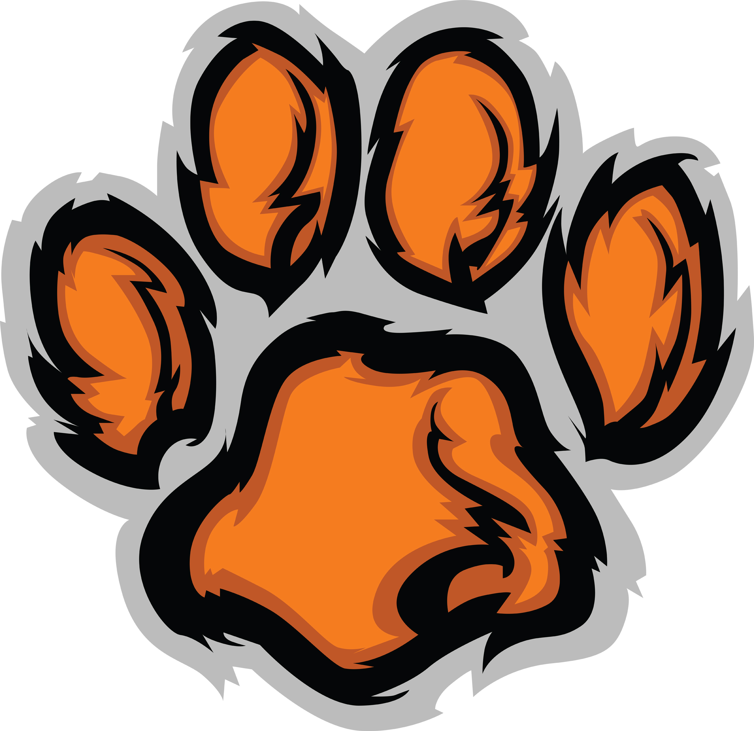 Tiger Paw image - vector clip art online, royalty free & public domain