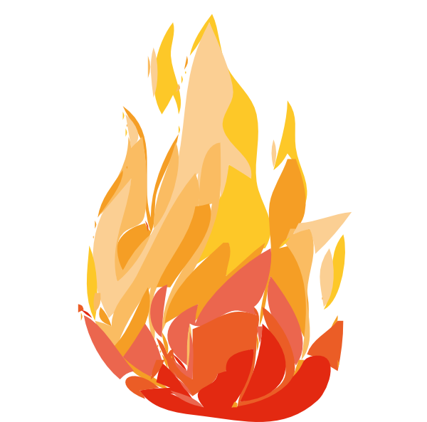 Fire Flames clip art Free Vector / 4Vector
