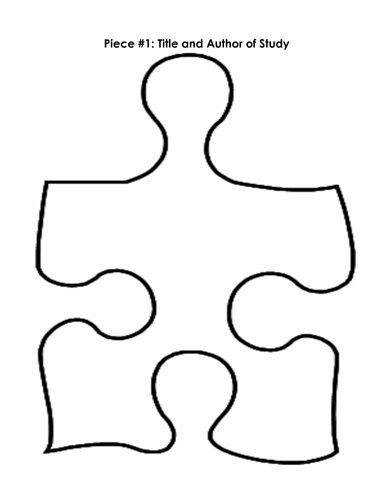 5 Piece Puzzle Template - Cliparts.co