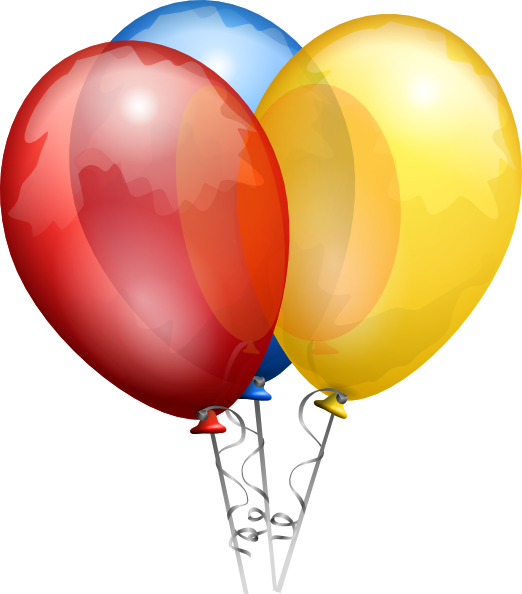 Balloons-aj clip art - vector clip art online, royalty free ...