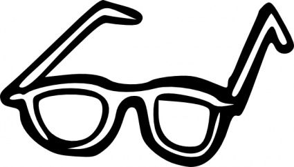 Sunglasses Outline clip art - Download free Cartoon vectors