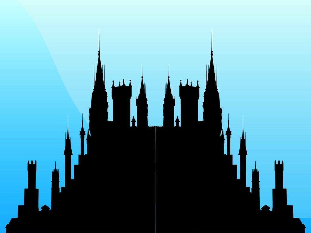Images For > Cinderella Castle Silhouette Clip Art