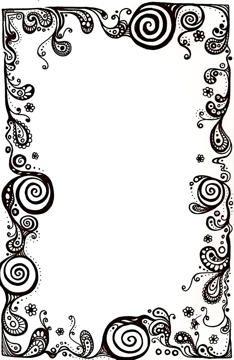 clip art borders and frames black and white - photo #37