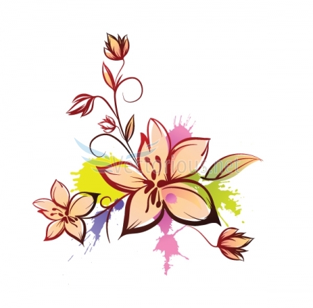 plant vector floral design - Stock vector art graphics ...
