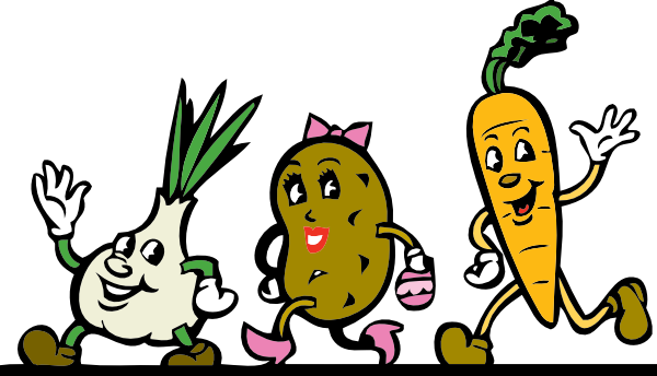 Fruits And Vegetables Cartoon Clipart - ClipArt Best