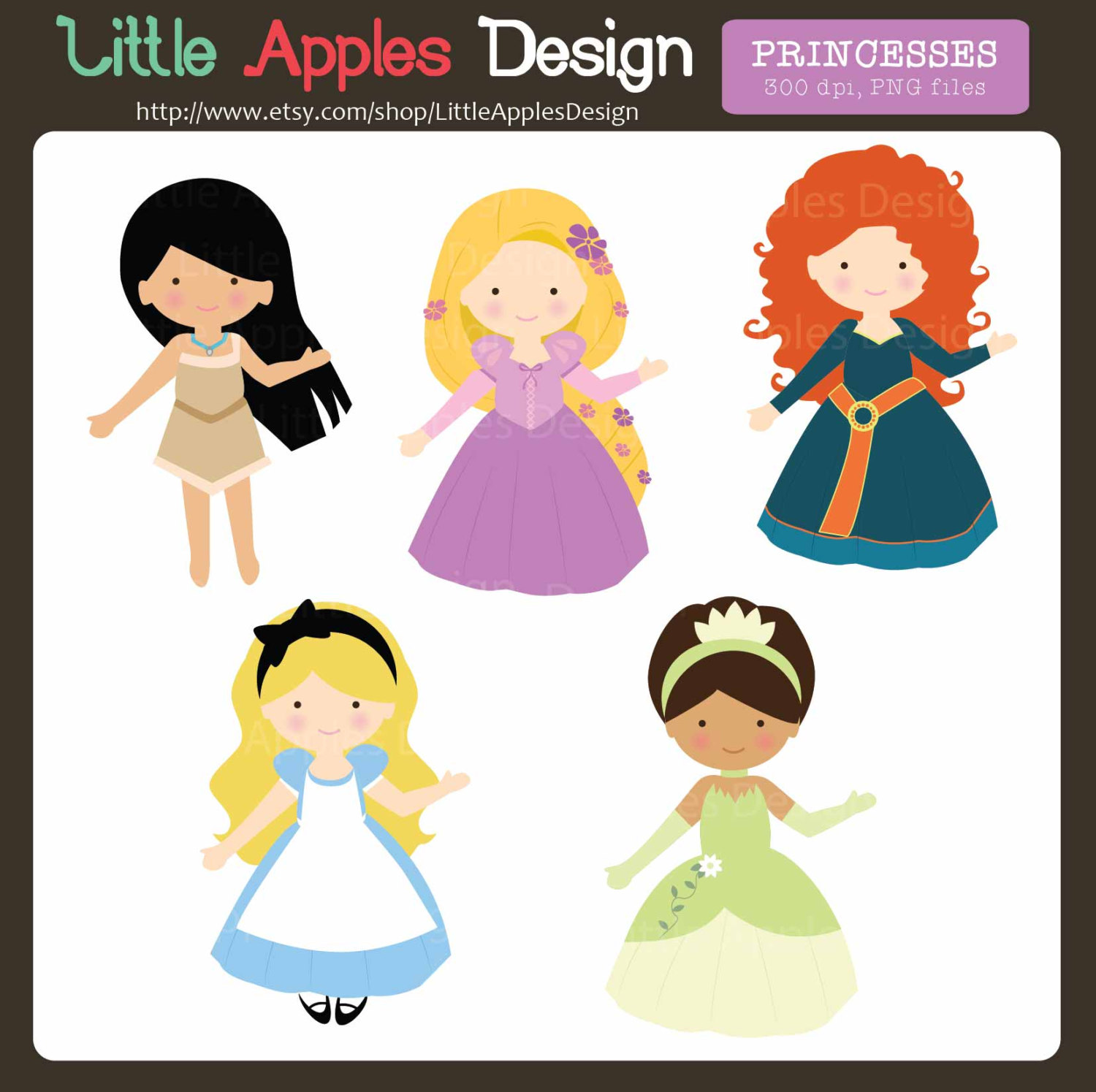 Popular items for princesses clip art on Etsy