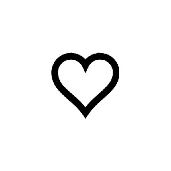 Heart Outline x2 - Inkwear