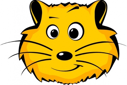 Comic Hamster Face clip art - Download free Other vectors