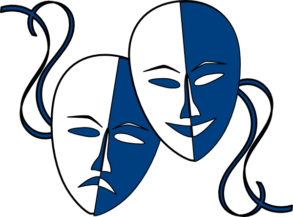 Theatre Masks Clip art - Symbols - Download vector clip art online ...