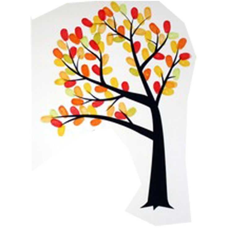new tree outline | trees and flowers | Pinterest