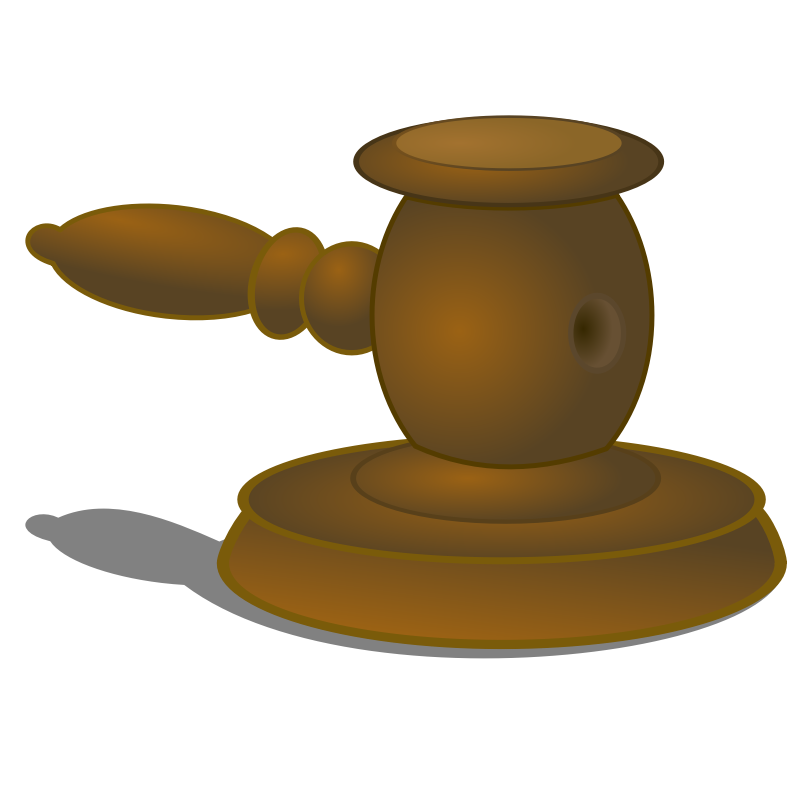 Clipart - Judge Hammer