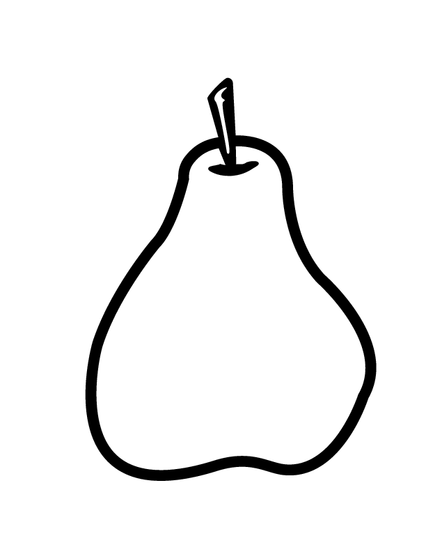 PEAR picture Colouring Pages