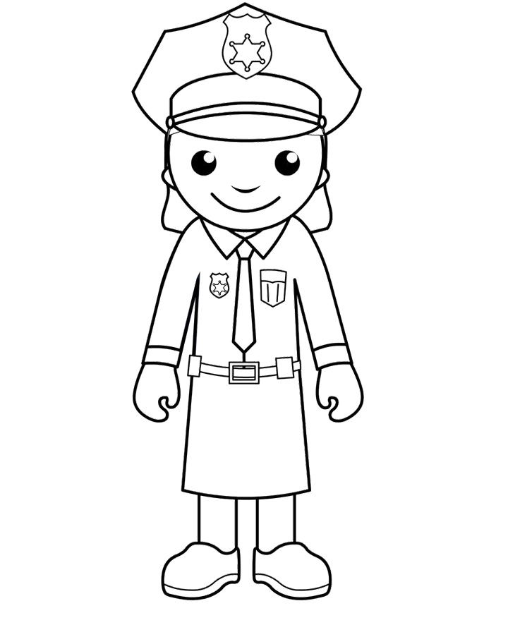 Printable Police Woman Coloring Pages - Police Coloring Pages ...