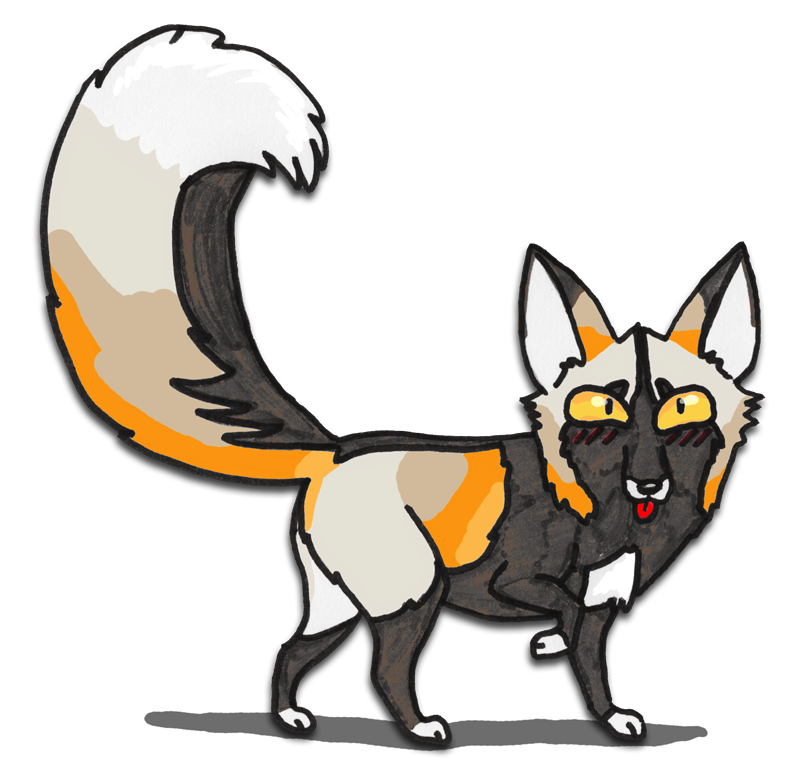 Cartoon Cross Fox Character by silvercrossfox on deviantART