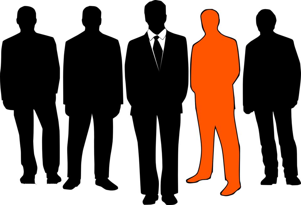 Public Domain Clip Art Image | Illustration of male silhouettes ...