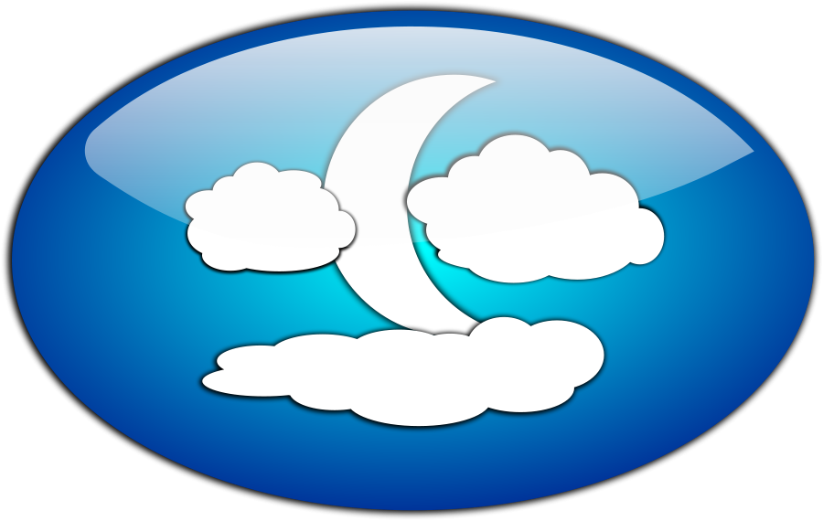 Full Moon With Clouds Clipart