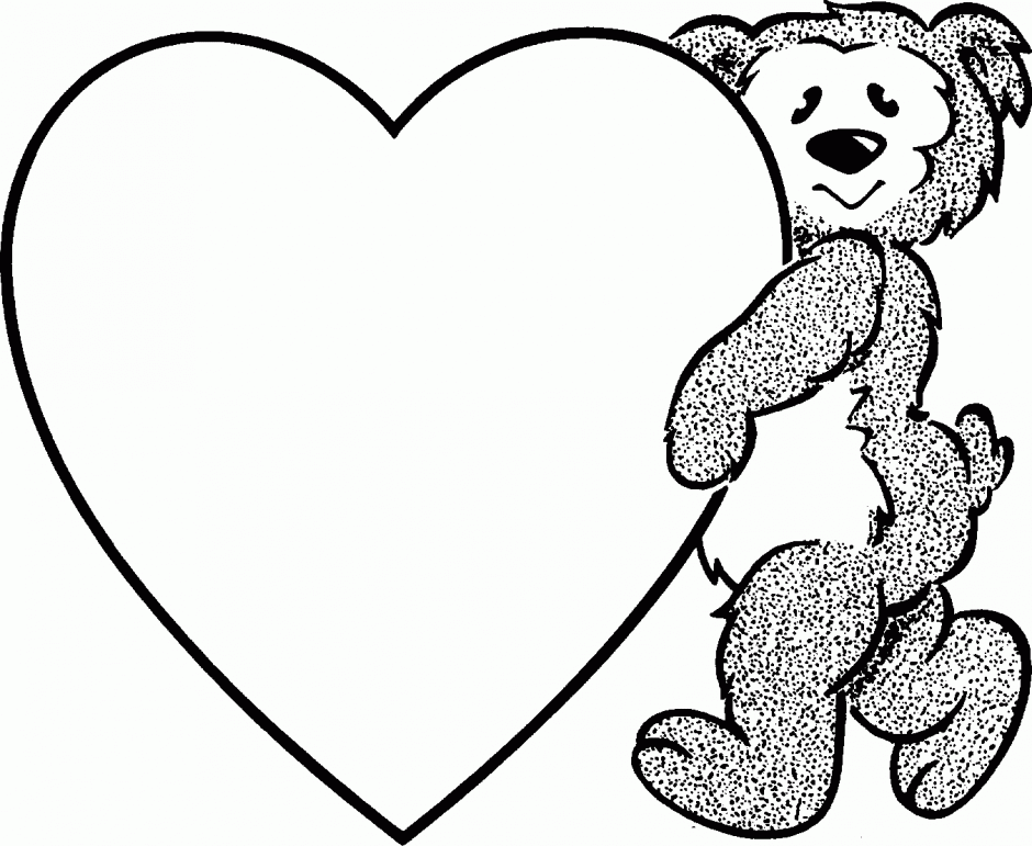 Valentines Day Hearts Alphabet Blank Coloring Pages For Playering ...