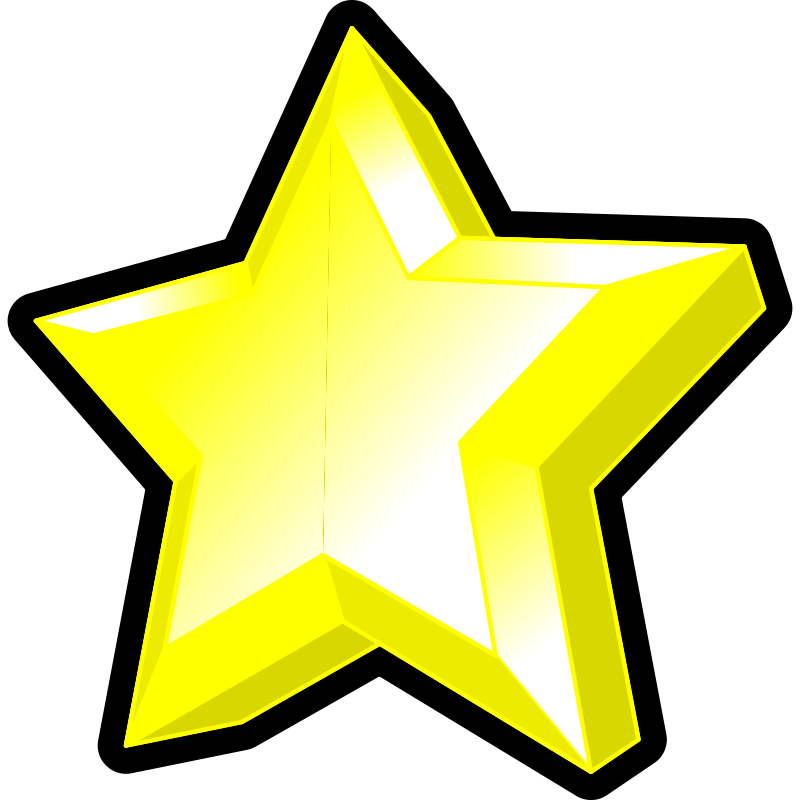 yellow star pictures clip art - photo #23