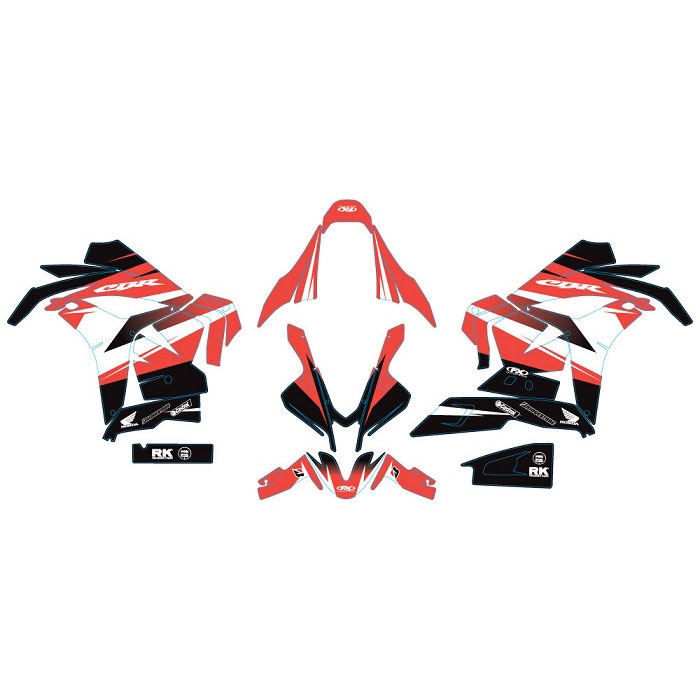 Factory Effex EV-R Series Complete Graphic Kit - Honda - Red