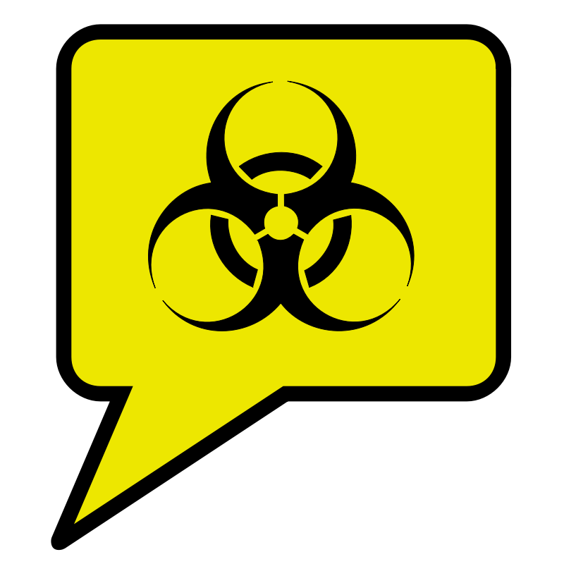 Clipart - Biohazard Bubble - Yellow
