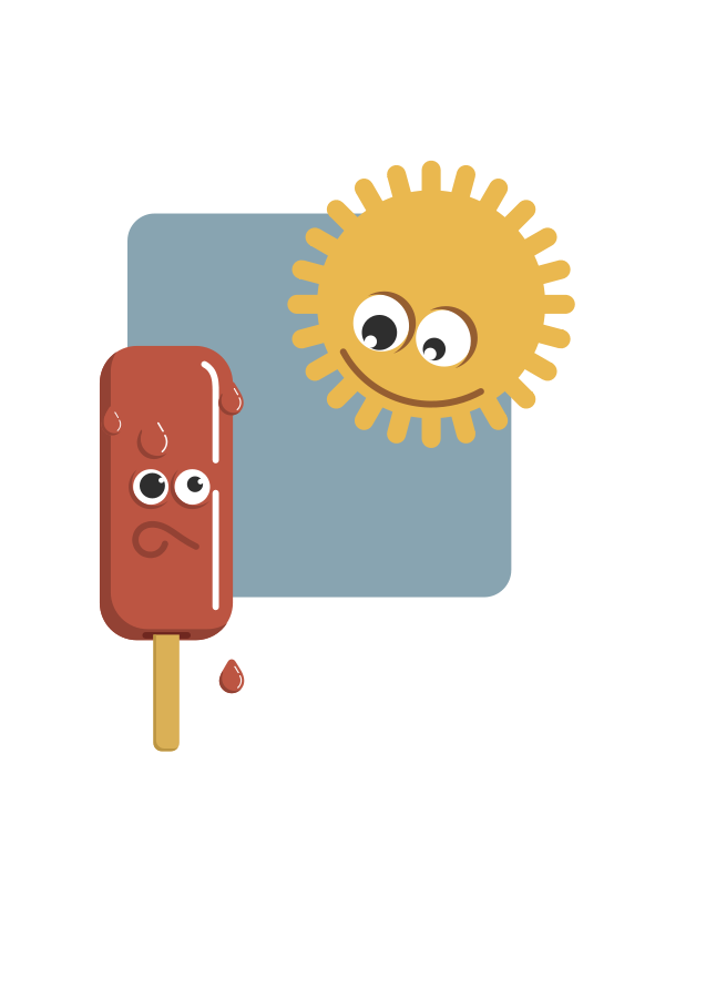 Popsicle and the sun Clipart, vector clip art online, royalty free ...