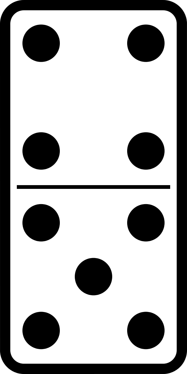 Domino Set 23 Clipart by molumen : Symbol Cliparts #19996- ClipartSE