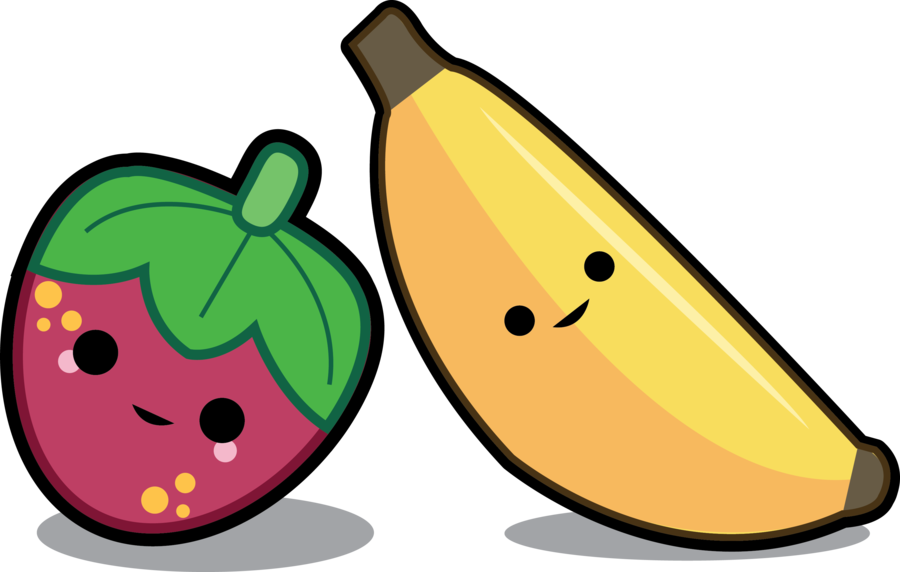 deviantART: More Like Banana and Strawberry Best Buds by Fai-is-sexy