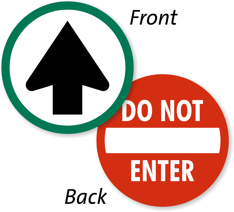 Do Not Enter Window Decals & Door Stickers
