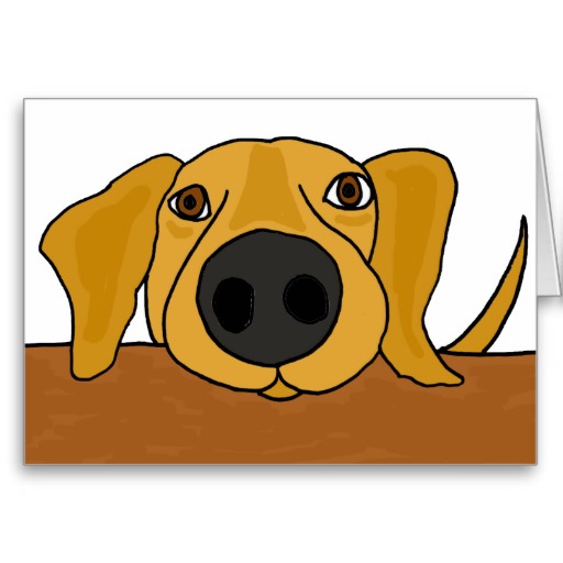 XX- Funny Dog Begging at the Table Cartoon Cards | Zazzle