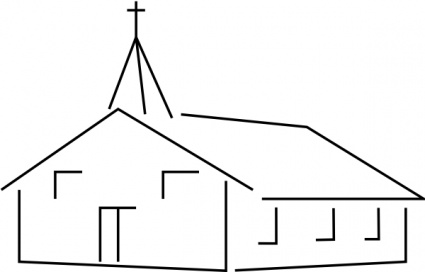 Buildings Building Church Outline Cartoon Religion Christianity ...