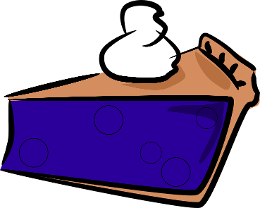 The Totally Free Clip Art Blog: Food - Blueberry pie