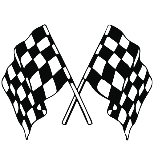 Checkered Flag Racing Graphics Clipart Vector Icon - Free Icons