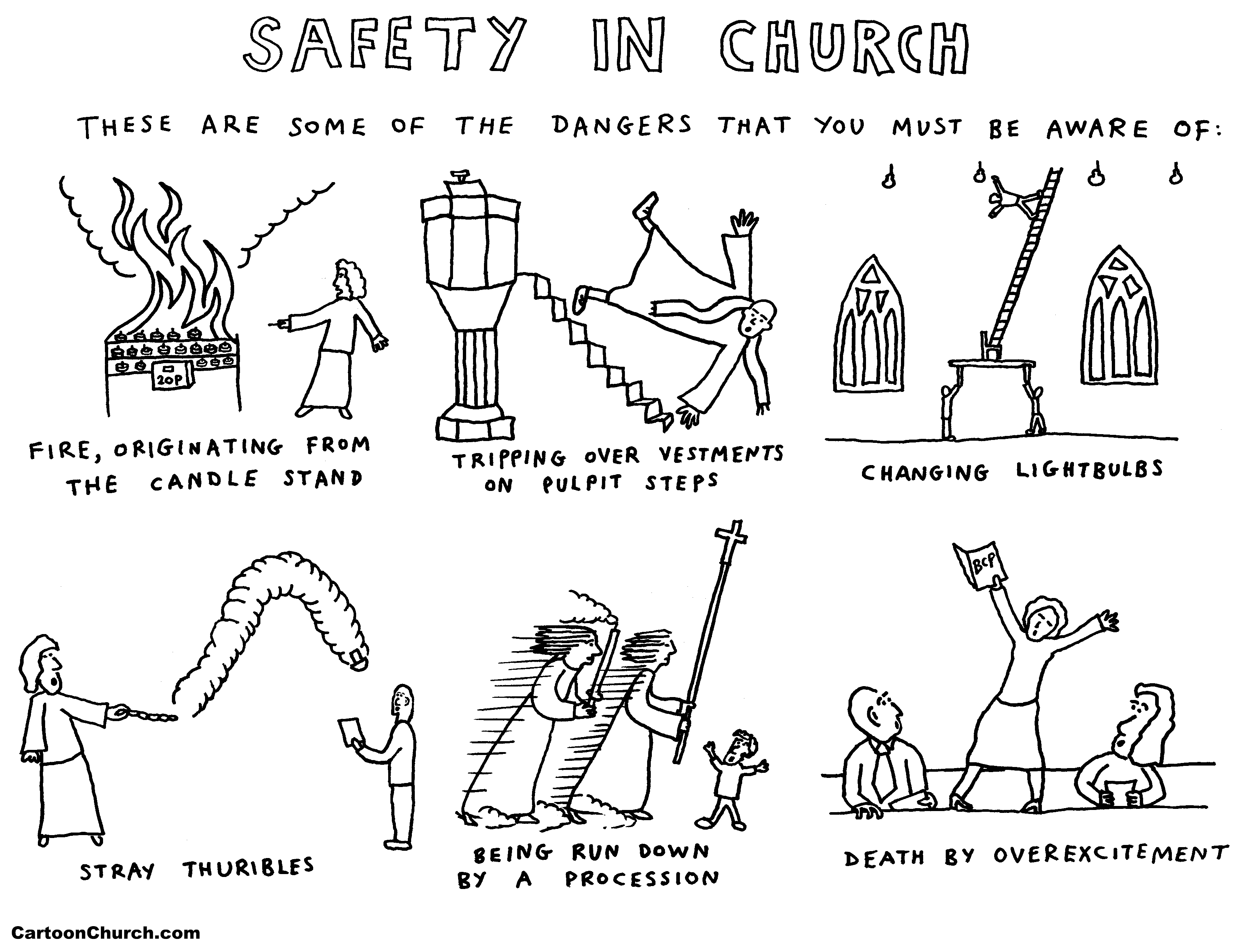 Safety in church — CartoonChurch.com